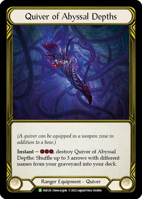 Quiver of Abyssal Depths (Golden) [FAB126] (Promo)  Cold Foil | Silver Goblin