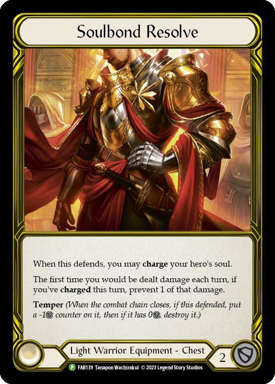 Soulbond Resolve (Golden) [FAB139] (Promo)  Cold Foil | Silver Goblin