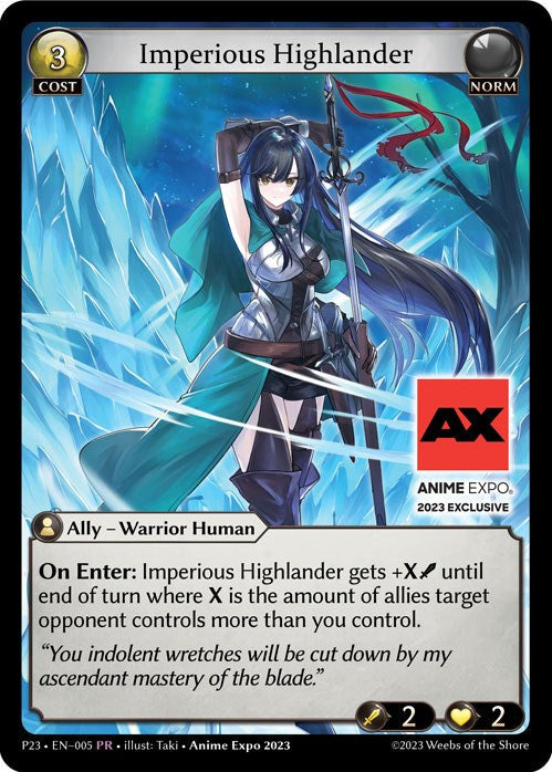 Imperious Highlander (005) [Promotional Cards] Foil