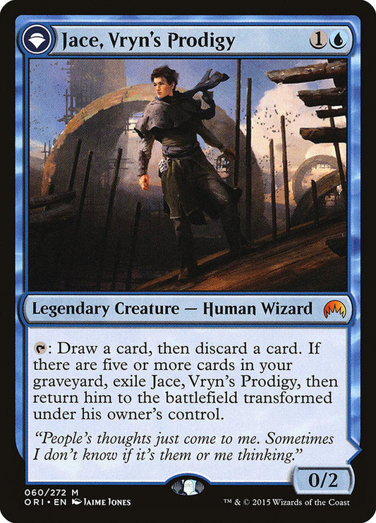 Jace, Vryn's Prodigy // Jace, Telepath Unbound [Magic Origins] Foil