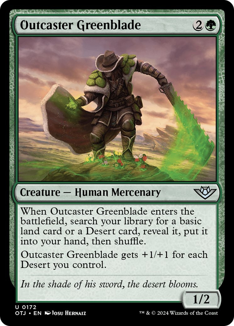 Outcaster Greenblade [Outlaws of Thunder Junction] | Silver Goblin