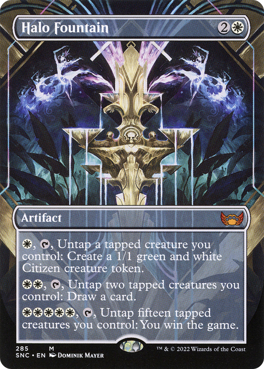 Halo Fountain (Borderless Alternate Art) [Streets of New Capenna] Foil