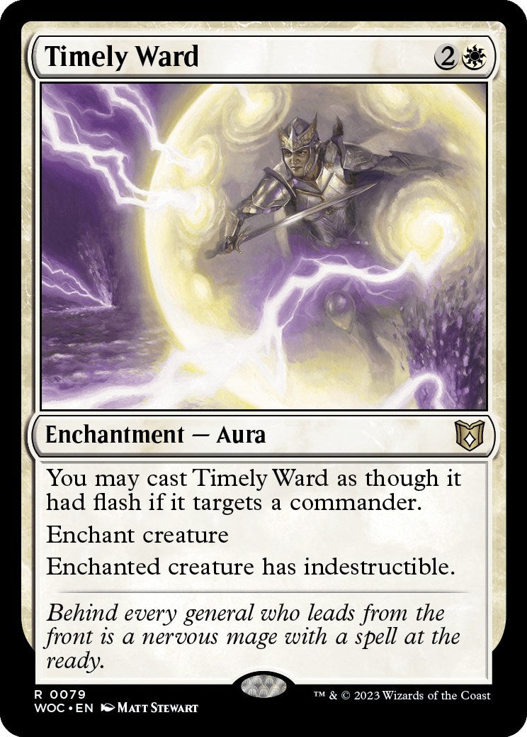 Timely Ward [Wilds of Eldraine Commander] | Silver Goblin