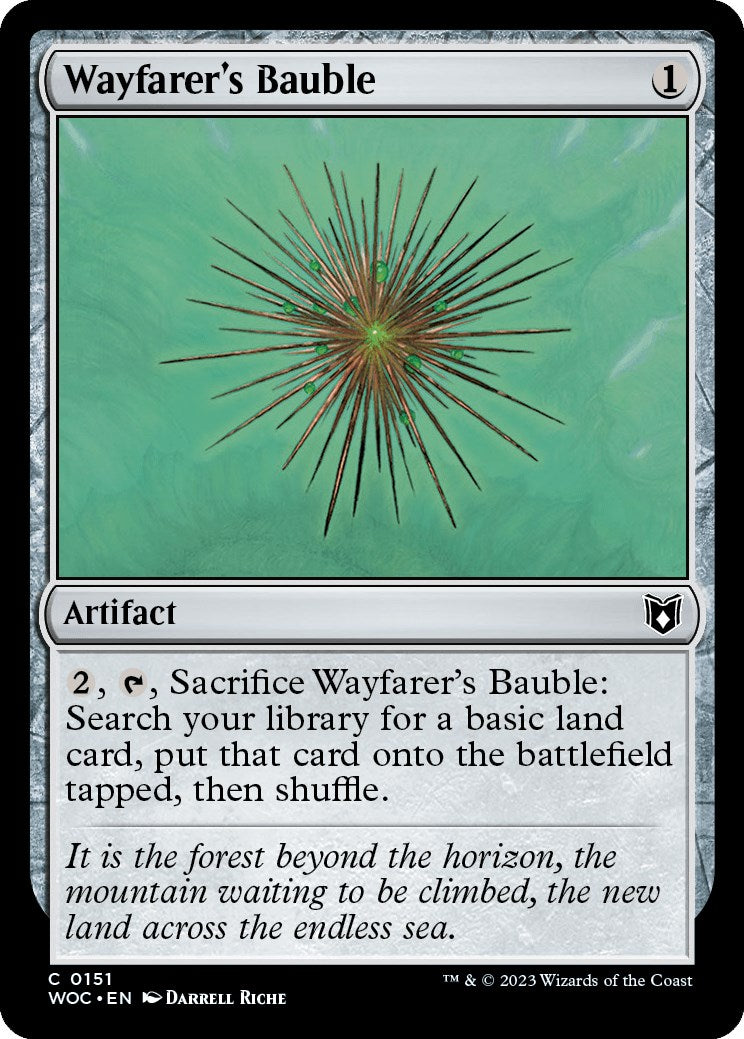 Wayfarer's Bauble [Wilds of Eldraine Commander] | Silver Goblin