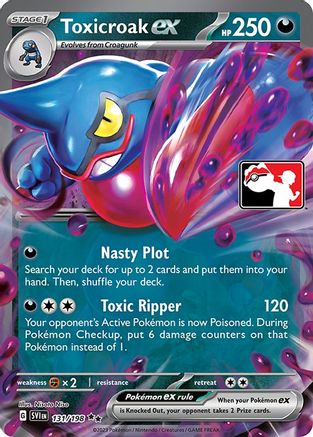 Toxicroak ex (131/198) [Prize Pack Series Three] | Silver Goblin