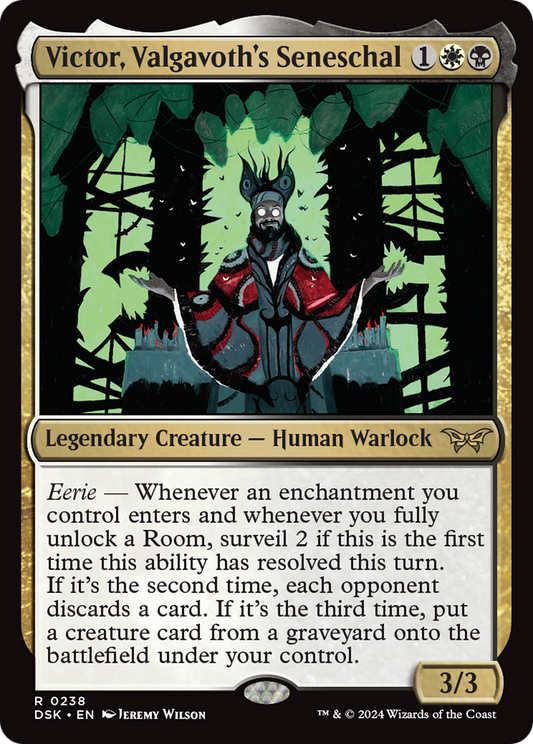 Victor, Valgavoth's Seneschal [Duskmourn: House of Horror] Foil