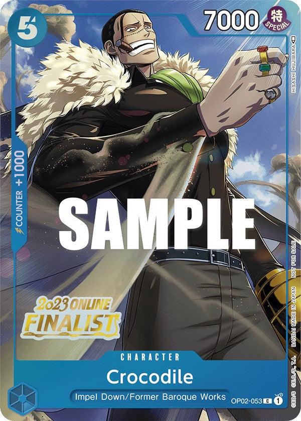 Crocodile (Online Regional 2023) [Finalist] [One Piece Promotion Cards] | Silver Goblin