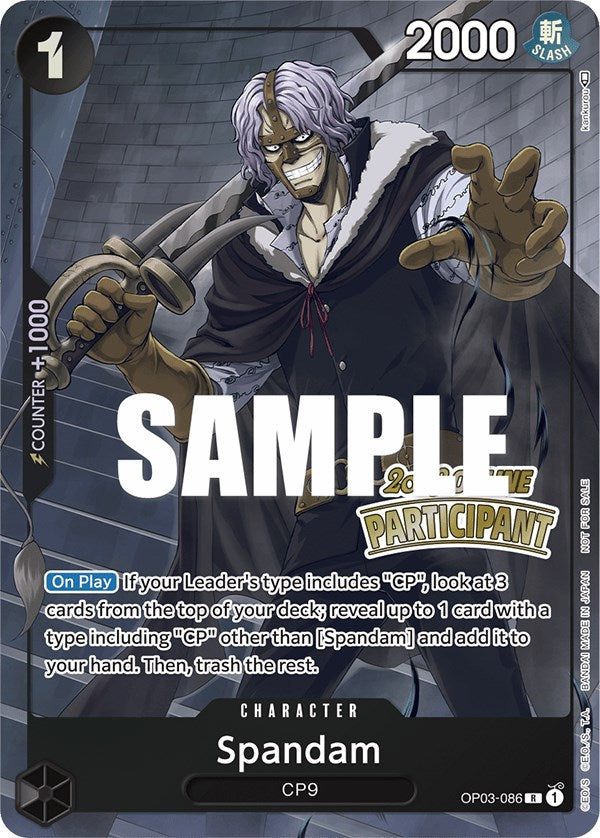 Spandam (Online Regional 2023) [Participant] [One Piece Promotion Cards] | Silver Goblin