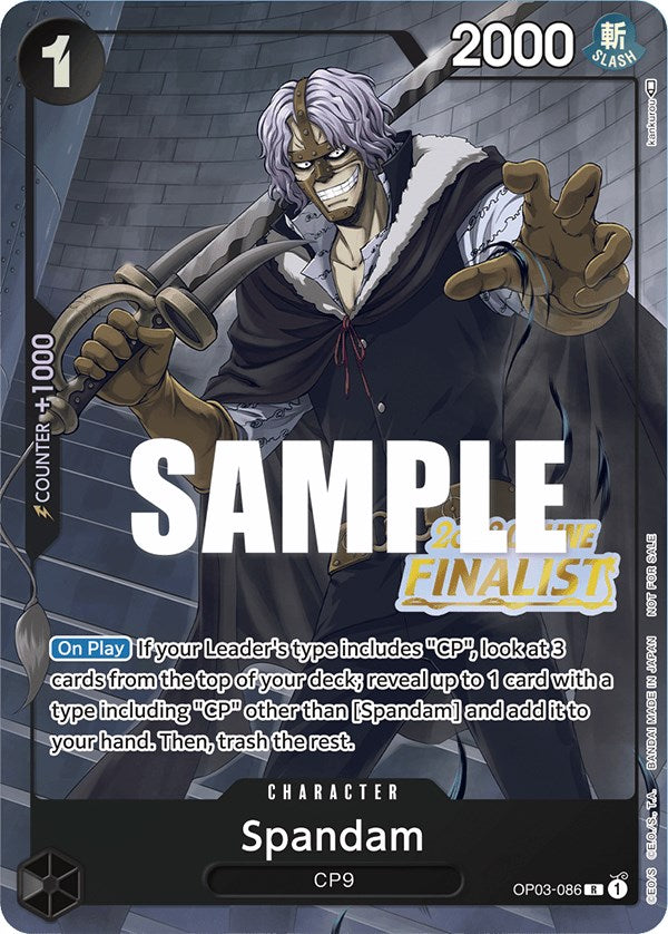 Spandam (Online Regional 2023) [Finalist] [One Piece Promotion Cards] | Silver Goblin