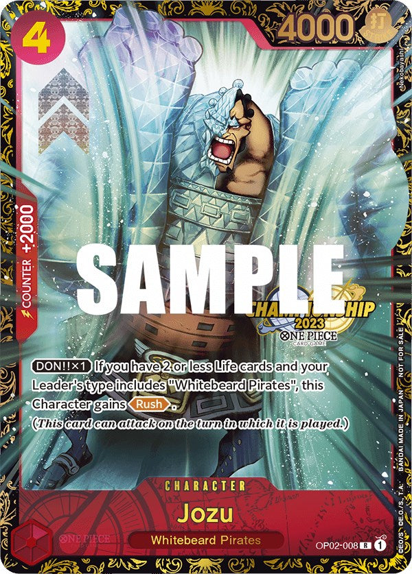 Jozu (Championship 2023) [One Piece Promotion Cards] | Silver Goblin