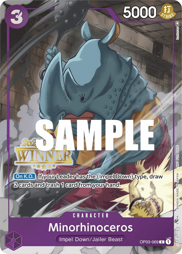 Minorhinoceros (Online Regional 2023) [Winner] [One Piece Promotion Cards] | Silver Goblin