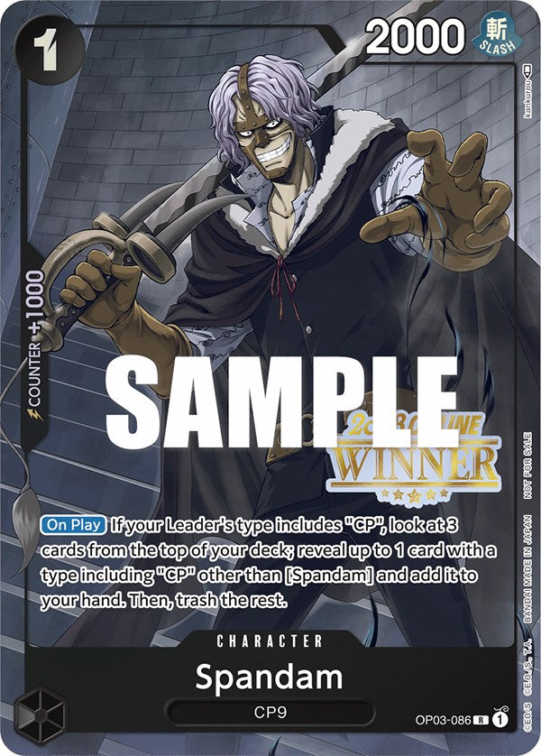 Spandam (Online Regional 2023) [Winner] [One Piece Promotion Cards] | Silver Goblin