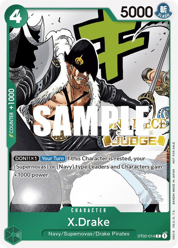 X.Drake (Judge Pack Vol. 2) [One Piece Promotion Cards] | Silver Goblin