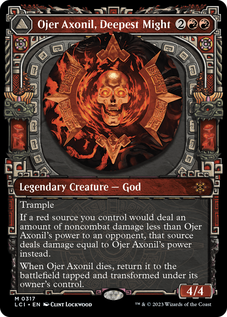 Ojer Axonil, Deepest Might // Temple of Power (Showcase) [The Lost Caverns of Ixalan] Foil