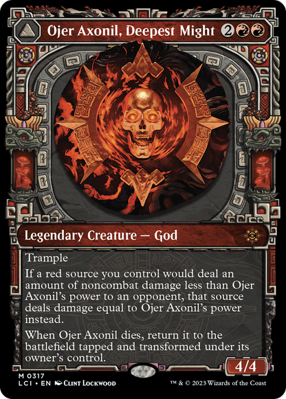 Ojer Axonil, Deepest Might // Temple of Power (Showcase) [The Lost Caverns of Ixalan] Foil