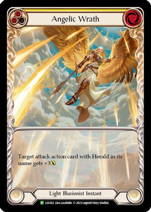 Angelic Wrath (Yellow) (LGS162) Rainbow Foil - FaB Promos