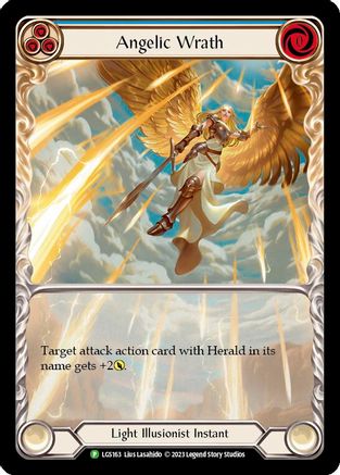 Angelic Wrath (Blue) (LGS163) Rainbow Foil - FaB Promos