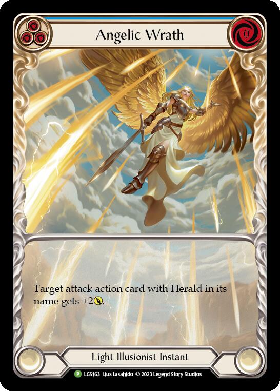 Angelic Wrath (Blue) [LGS163] (Promo)  Rainbow Foil | Silver Goblin