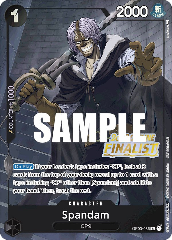 Spandam (Offline Regional 2023) [Finalist] [One Piece Promotion Cards] | Silver Goblin