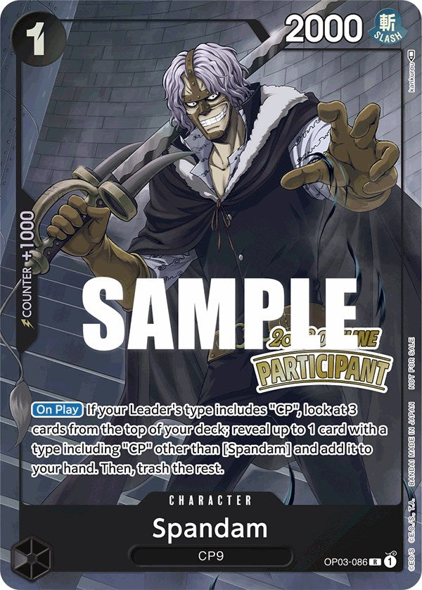 Spandam (Offline Regional 2023) [Participant] [One Piece Promotion Cards] | Silver Goblin