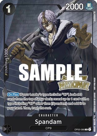 Spandam (Offline Regional 2023) [Participant] [One Piece Promotion Cards] | Silver Goblin