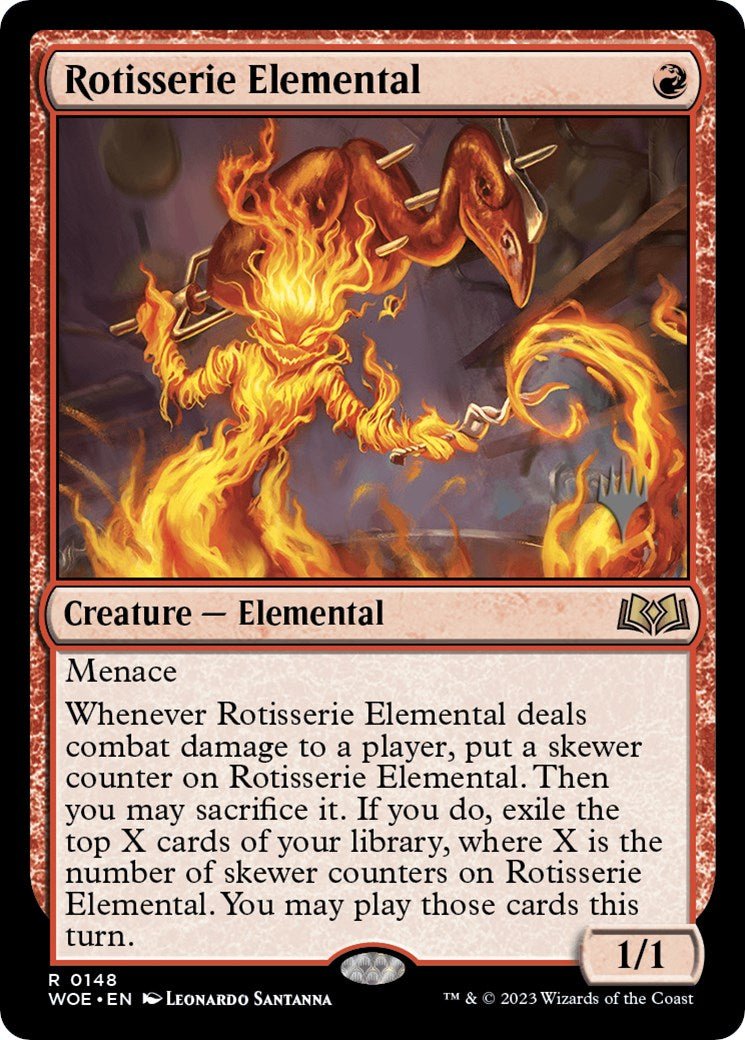 Rotisserie Elemental (Promo Pack) [Wilds of Eldraine Promos] | Silver Goblin