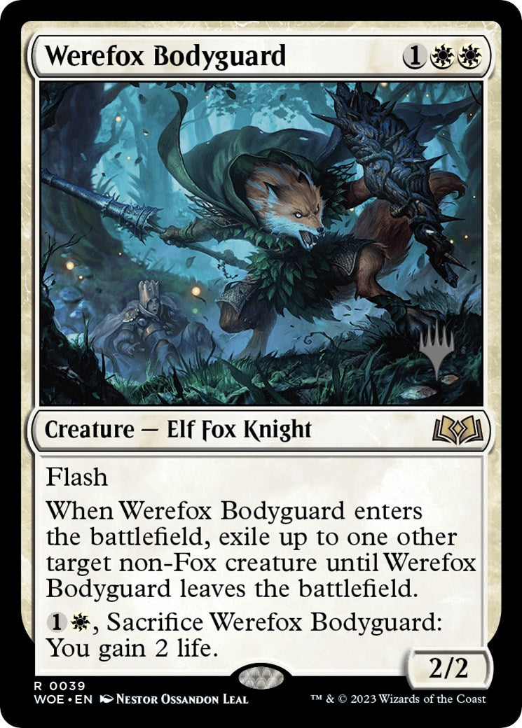 Werefox Bodyguard (Promo Pack) [Wilds of Eldraine Promos] | Silver Goblin