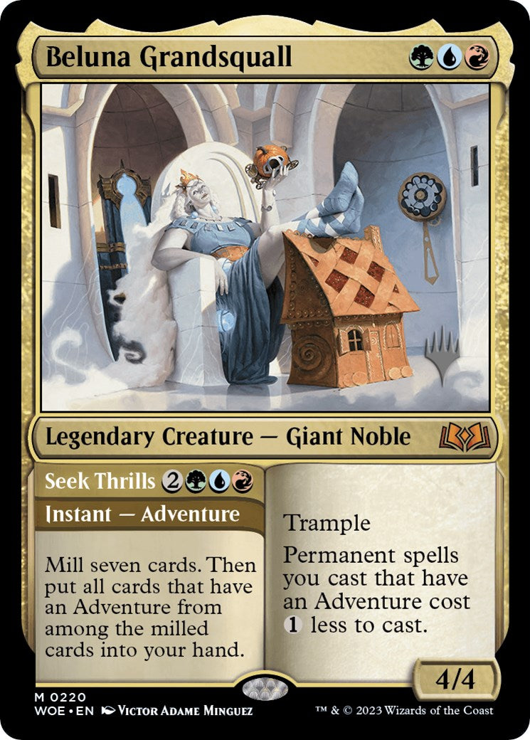 Beluna Grandsquall // Seek Thrills(Promo Pack) [Wilds of Eldraine Promos] Foil