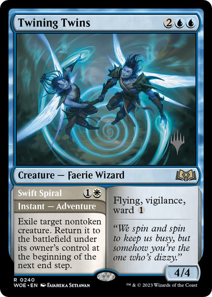 Twining Twins // Swift Spiral (Promo Pack) [Wilds of Eldraine Promos] Foil