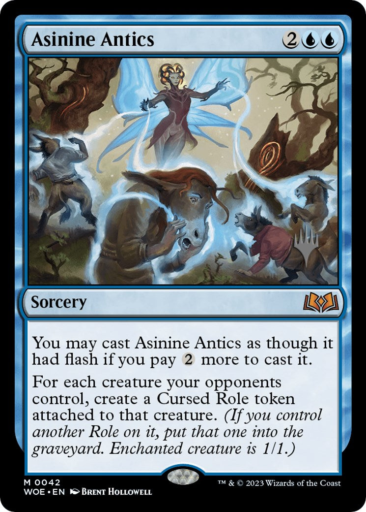 Asinine Antics (Promo Pack) [Wilds of Eldraine Promos] | Silver Goblin