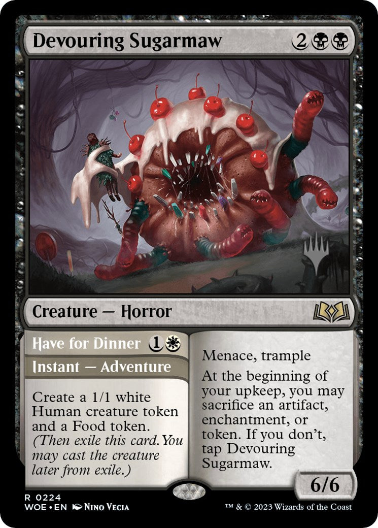 Devouring Sugarmaw // Have for Dinner(Promo Pack) [Wilds of Eldraine Promos] Foil