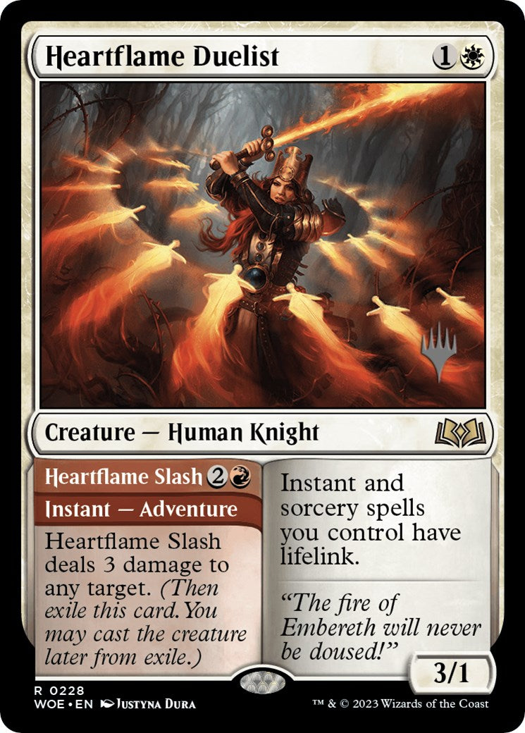 Heartflame Duelist // Heatflame Duelist (Promo Pack) [Wilds of Eldraine Promos] Foil