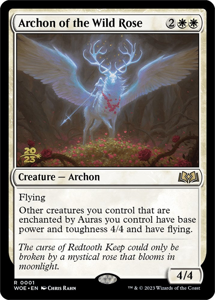 Archon of the Wild Rose [Wilds of Eldraine Prerelease Promos] | Silver Goblin