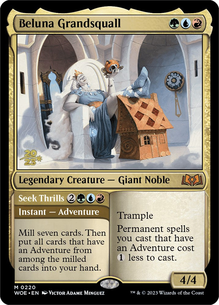 Beluna Grandsquall // Seek Thrills(Promo Pack) [Wilds of Eldraine Promos] Foil