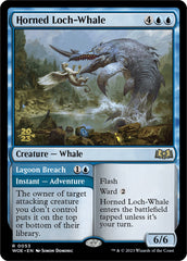 Horned Loch-Whale // Lagoon Breach [Wilds of Eldraine Prerelease Promos] | Silver Goblin