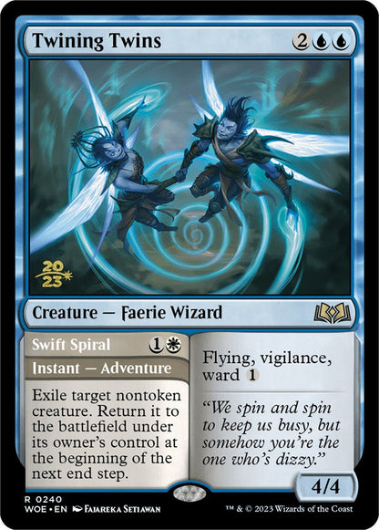 Twining Twins // Swift Spiral (Promo Pack) [Wilds of Eldraine Promos] Foil