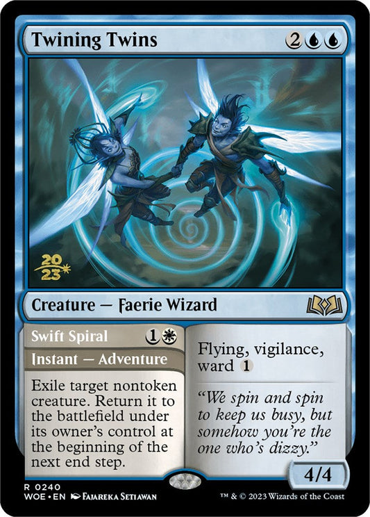 Twining Twins // Swift Spiral (Promo Pack) [Wilds of Eldraine Promos] Foil