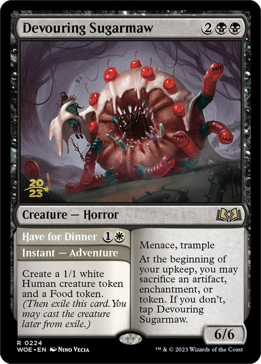 Devouring Sugarmaw // Have for Dinner(Promo Pack) [Wilds of Eldraine Promos] Foil