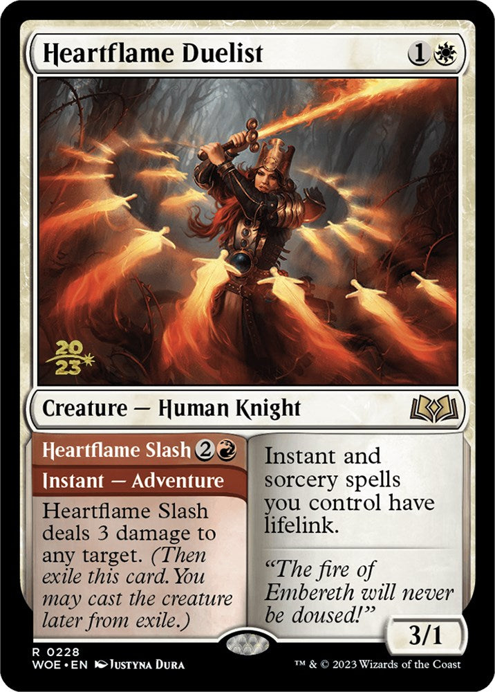 Heartflame Duelist // Heatflame Duelist (Promo Pack) [Wilds of Eldraine Promos] | Silver Goblin