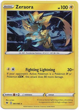 Zeraora - 061/185 (Cosmos Holo) (61) Holofoil - Miscellaneous Cards & Products
