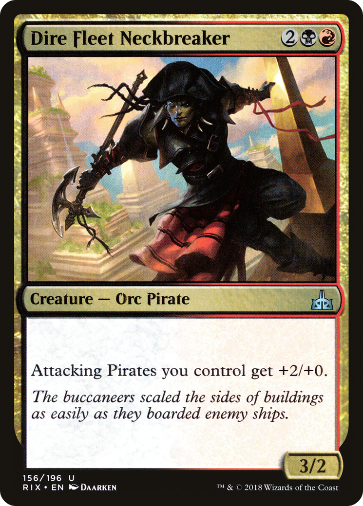Dire Fleet Neckbreaker [Rivals of Ixalan] Foil