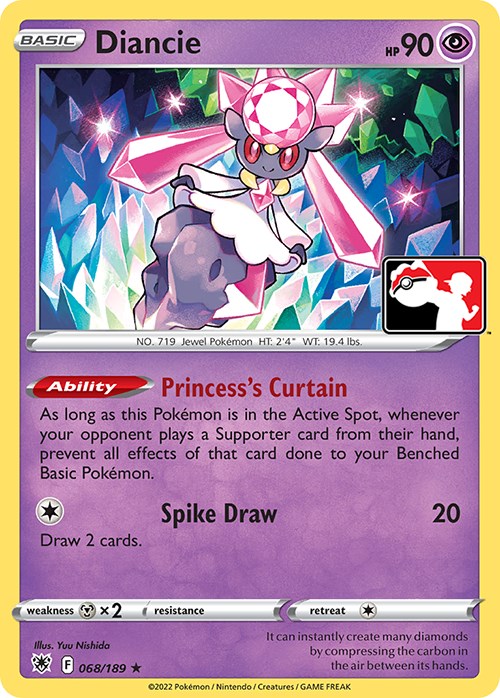 Diancie (068/189) [Prize Pack Series Three] | Silver Goblin