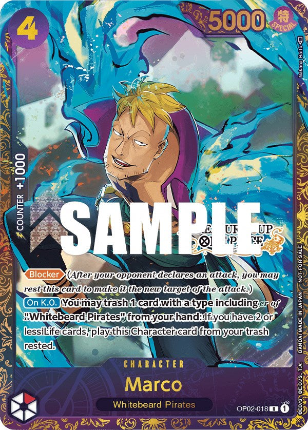 Marco (Treasure Cup) [One Piece Promotion Cards] | Silver Goblin