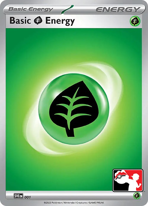 Basic Grass Energy (001) [Prize Pack Series Three] | Silver Goblin