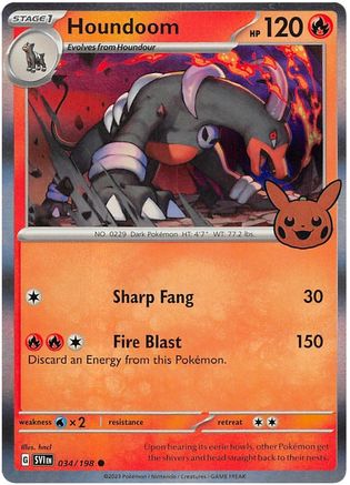 Houndoom (34) Holofoil - Trick or Trade BOOster Bundle 2023