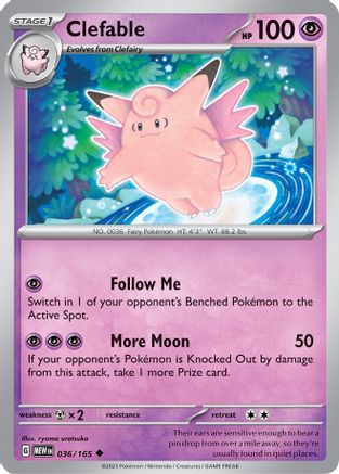 Clefable (036/165) [Scarlet & Violet 151] | Silver Goblin