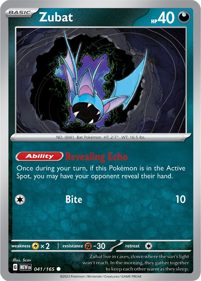 Zubat (041/165) [Scarlet & Violet: 151] | Silver Goblin