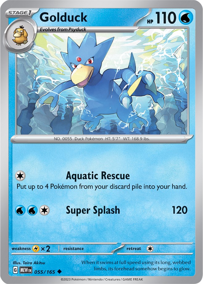 Golduck (055/165) [Scarlet & Violet: 151] | Silver Goblin