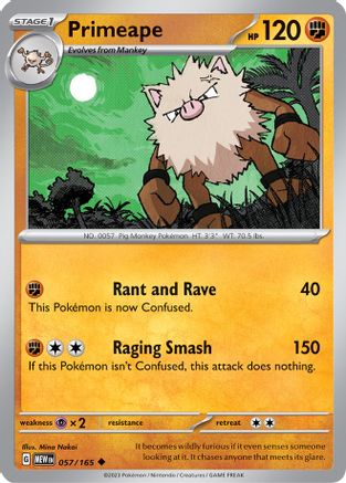 Primeape (57) Reverse Holofoil - 151