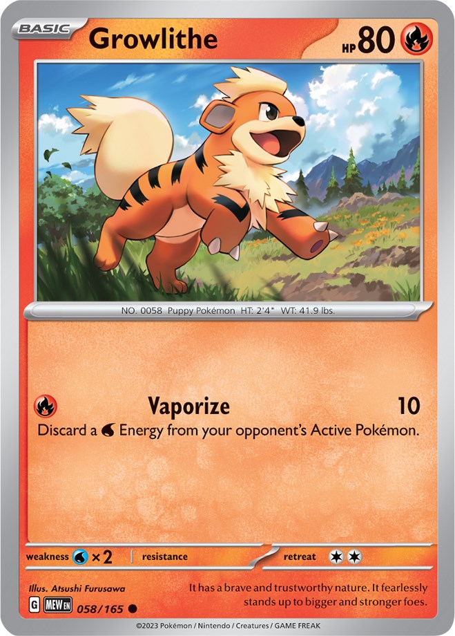 Growlithe (058/165) [Scarlet & Violet: 151] | Silver Goblin